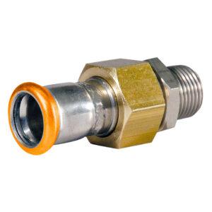 Raccord mixte 3 pièces écrou laiton mâle (fileté) - 304